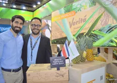 Veritas Tropicals, de Costa Rica, amplió su negocio de piñas y su clientela en la feria, según Tasha Ekmekcioglu y Alonso Sánchez.